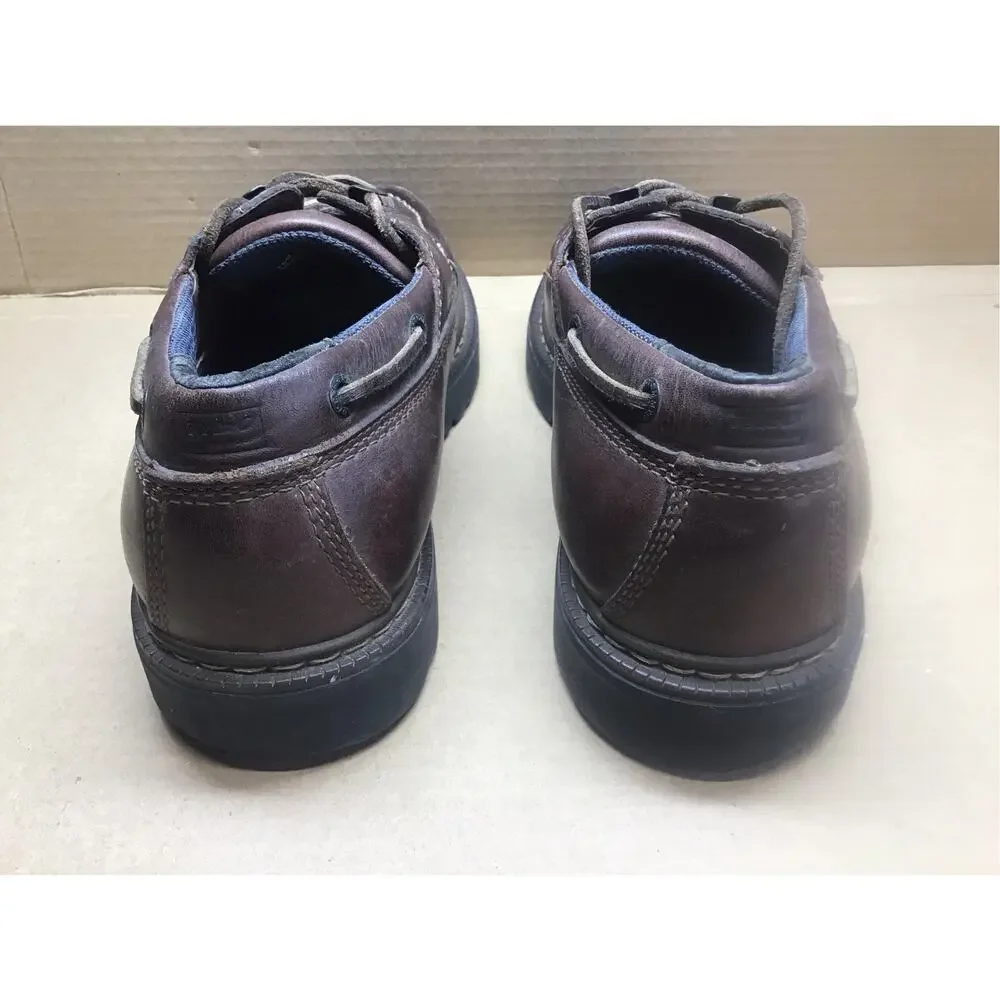 Tommy Hilfiger Men’s Size 11 M Brown Leather Lug Sole Boat Shoes Ox M14427 CH06
